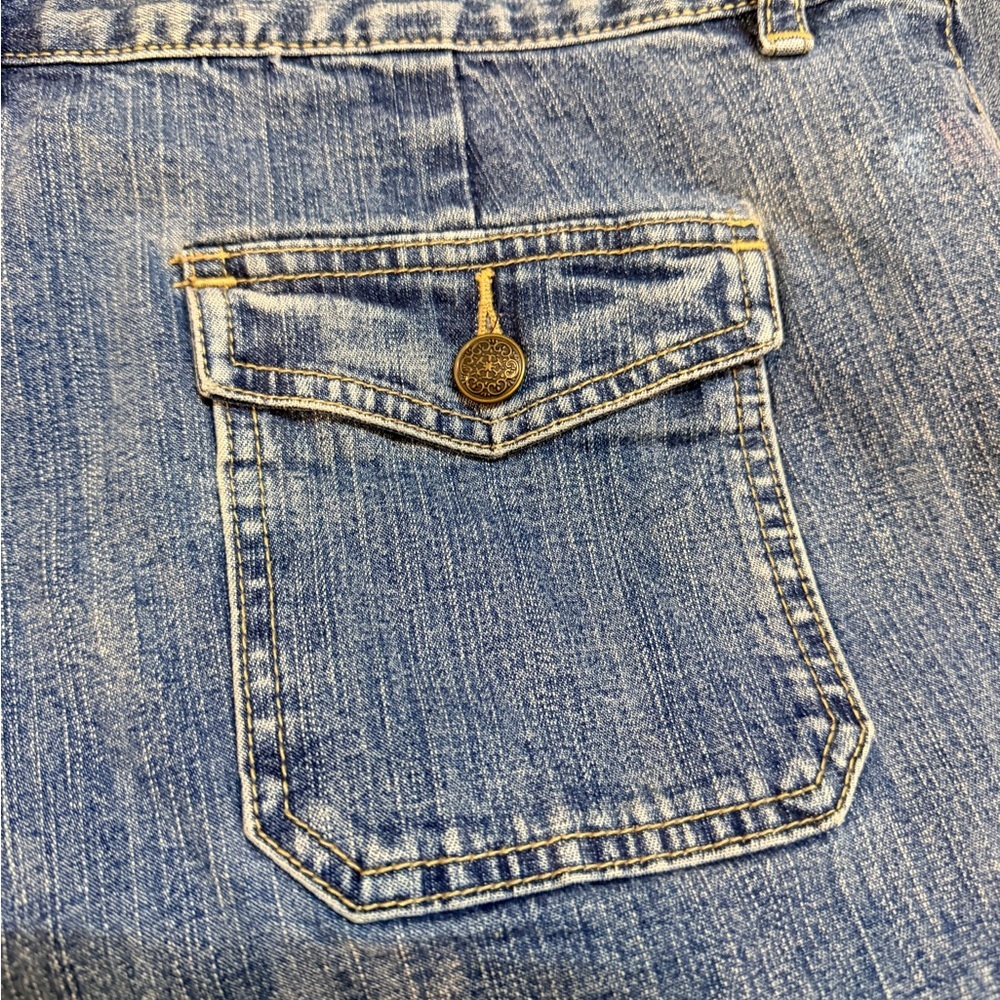 Crazy Horse Liz Claiborne Jeans Women’s Size 14 Blue Stretch Straight Leg Denim - Picture 6 of 9